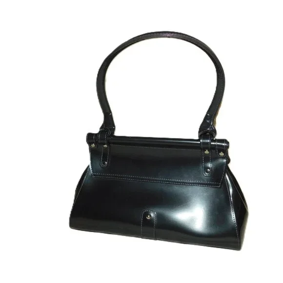 Beijo London Paris New York Handbag Charcoal Gray Purse - Picture 4 of 15